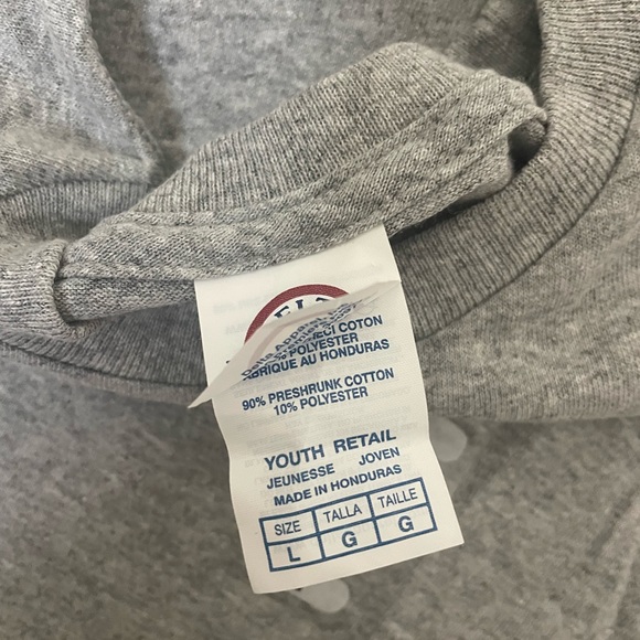 America youth boys' graphic short sleeve t-shirt Silver -size Youth Large - Picture 2 of 4